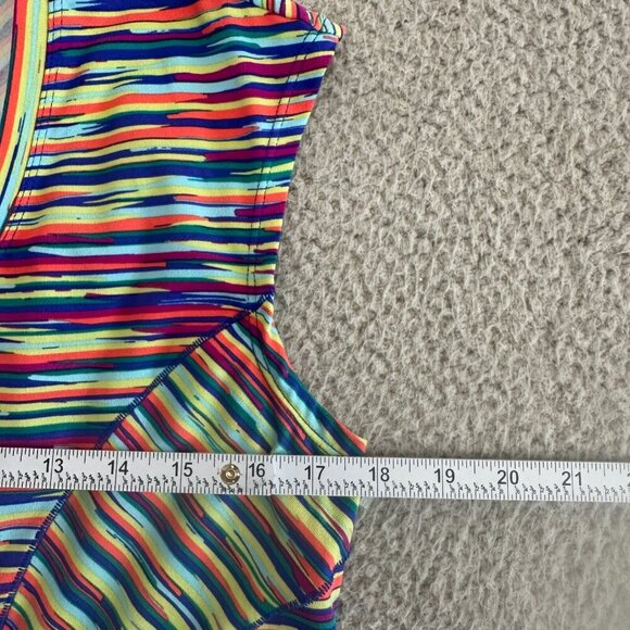 Title Nine Hillary Dress Multicolor Striped Geo‎ Sleeveless - Picture 3 of 10